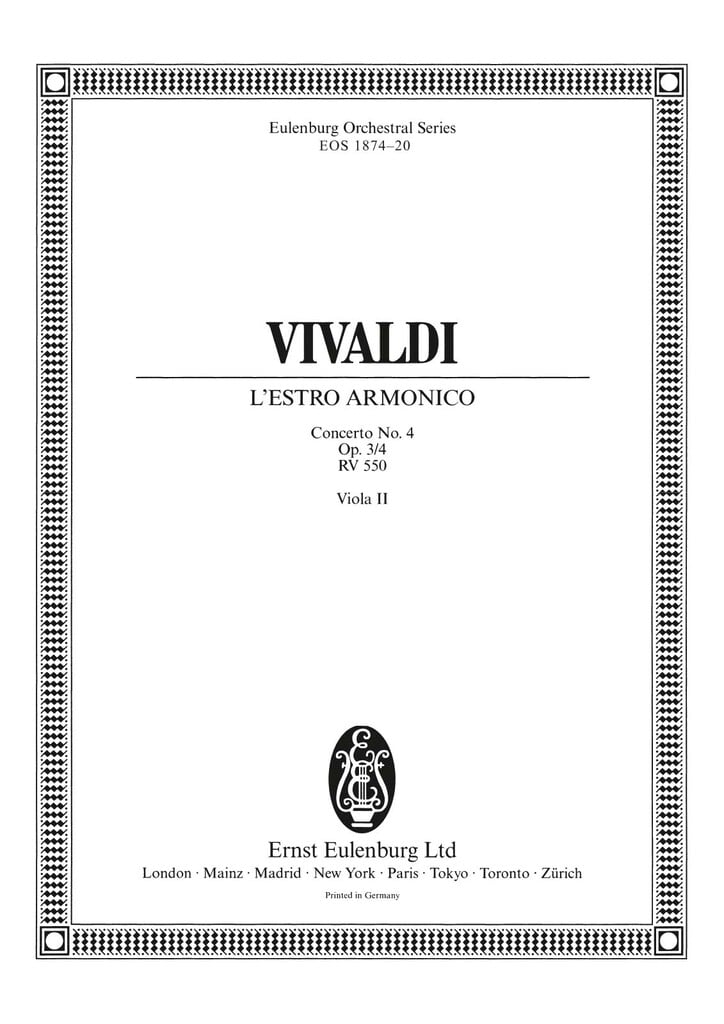 L'Estro Armonico op. 3/4 RV 550